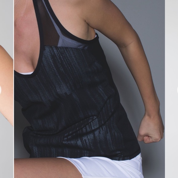Lululemon Racerback Scratch Top Match Black Pattern 4 - Picture 8 of 8